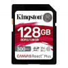 Kingston 128GB SDXC karta Canvas React Plus Class UHS-II U3 V90 (r300MB/s, w260MB/s) SDR2/128GB