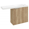 Sapho LATUS VI umyvadlová skříňka 50x50x22cm, pravá, dub alabama
