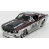 Maisto Ford usa Mustang Gt Custom Harley-davidson 1967 1:24 Bordeaux Met Silver