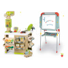 Set obchod Bio Ovocie-Zelenina Organic Fresh Market Smoby a tabuľa na kreslenie s magnetkami Evolutiv