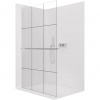 CERANO - Sprchová zástena Walk-in Crystal Ľ/P - 8 mm + polička/držiak na uteráky - bezvzperový systém - chróm, industriálne sklo - 160x200 cm