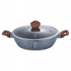 BERLINGERHAUS Pekáč okrúhly s mramorovým povrchom a pokrievkou 32 cm Forest Line BH-1202