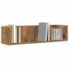 vidaXL Nástenná polica na CD dub artisan 75x18x18 cm kompozitné drevo - Hnedá - 230050-236114