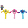 Teddies Prak so smajlíkom plast 14cm 3 farby na karte 13x22x4cm