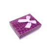 Pro Háčkování Krabička s mašlí 7x9x3 cm krokodýl fialová