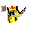 Transformer auto/robot plast 15cm s doplňky 4 druhy v krabici 23x25x5cm