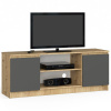 Stolík pod TV RTV 140 2D 1P dub artisan / sivý