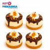 Keto mini tvarohový koláč bez lepku, bez cukru, 4 ks, 580 g