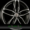 GMP ATOM 8x18 5x112 ET35.00 black diamond