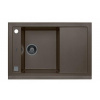 Alveus FORMIC 30 kuchynský granitový drez so sifónom 76x50 - Chocolate+prepad anthracit 1108029+anthracit
