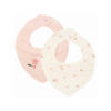 Podbradník bandana Fairy Blossom & Blossom 2 ks