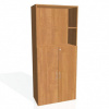 Policová skriňa Drive, zámok, 80x185x42 cm, jelša/jelša