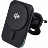 Renkforce bezdrátová indukční nabíječka do auta RF-Qi2WCar-01 RF-6662044 Výstup Magnetické připojení černá
