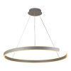 NEDES J4327/S Závesné LED svietidlo 100W, 3000K-6500K, 6500lm, IP20, diaľk. ovládač, stmiev., strieborná