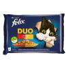 Purina Kapsičky pre mačky Felix DUO lahodný výber v želé 4 x 85 g