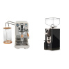 ECM Puristika PID, cream, olive + Eureka Mignon Turbo, CR black