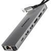 AXAGON AXAGON HMC-7HX2 USB-Hub, 2x USB-A, 1x USB-C, 2x HDMI 2.0, 1x RJ45, 100 W PD USB kombinovaný hub; HMC-7HX2