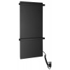 Sapho ELMIS elektrický sušiak uterákov 400x800 mm, 120 W, hliník, čierny mat EB430