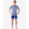 GINA Chlapčenské bavlnené krátke pyžamo | 69006P - modrastá biela, 152/158