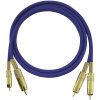 cinch audio prepojovací kábel [2x cinch zástrčka - 2x cinch zástrčka] 0.50 m modrá pozlátené kontakty Oehlbach NF 1 Master; 2015