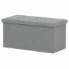Autronic Taburet s úložným priestorom, látka sivá TAB-462 GREY2