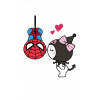 CUKROVÁ TLAČ jedlý obrázok na tortu Cukrová hmota KUROMI SPIDERMAN LOVE MEM 2