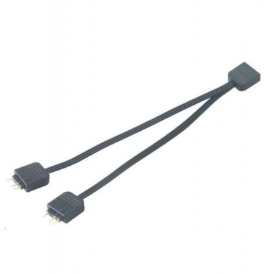 AKASA - RGB LED kabel-splitter adresovatelný 12 cm (AK-CBLD08-12BK)