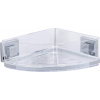 Wenko sprchový koš sprchový a vanový věšák 28 cm nerez stříbrná/transparent