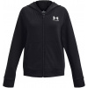 Mikina s kapucňou Under Armour UA Rival Terry FZ Hoodie-BLK 1377242-001 Veľkosť YSM