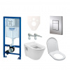 Grohe Cenově zvýhodněný závěsný WC set do lehkých stěn / předstěnová montáž+ WC Vitra Integra vč. sedátka 38528SET-KH