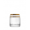 Bohemia Crystal poháre na whisky Ideal so zlatým dekorom 290ml (set po 6ks)