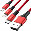 Kábel Unitek USB - Apple Lightning 1,2 m, červený