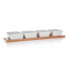 BANQUET Sada servírovací BRILLANTE Bamboo 40x9,5 cm 5 dílů