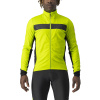 Castelli Raddoppia 3, Electric lime/ Black reflex Veľkosť: L Zimná, teplá bunda na bicykel