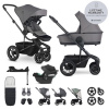 EASYWALKER SET Kočík 4v1 Harvey⁵ Pebble Grey XXL AIR + CYBEX Aton B2 i-Size