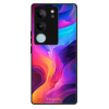 Lesklé pouzdro iSaprio pro Vivo V29 - Abstract Wave 01 (Lesklé pouzdro, kryt, obal iSaprio Exclusive na mobil Vivo V29 s motivem Abstract Wave 01 - elegantní skleněný vzhled, skvělá ochrana mobilu a l