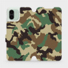 Flipové pouzdro Mobiwear - Xiaomi Redmi A1 - V111P Maskáče (Knížkové flip pouzdro, obal, kryt na mobil Xiaomi Redmi A1 - V111P Maskáče, materiál Umělá kůže + TPU - ochrana 360°, stojánek, silikonová v