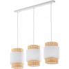 TK Lighting Boho White závesné svietidlo 3x15 W biela-béžová 6531