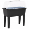 Kvetináč plast sivý VidaXL 77 cm x 38,7 x 82 cm