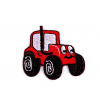 Nažehlovačka nákladné auto, traktor, bager, vláčik, miešačka červená 1ks