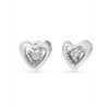 Guess Krásne oceľové náušnice Srdcia Beloved JUBE05024JWRHT/U