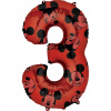 Amscan Balónik fóliový narodeninové číslo 3 Mickey Mouse 66 cm