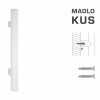 MPkovania FT - MADLO kód K31 25x25 mm ST ks Rozteč madla: 210 mm, Rozmer profilu madla: 25x25 mm, Dĺžka: 400 mm
