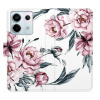 Flip pouzdro iSaprio - Xiaomi Redmi Note 13 Pro 5G / Poco X6 5G - Pink Flowers - kapsičky na karty (Knížkový flip kryt, obal, pouzdro iSaprio na mobil Xiaomi Redmi Note 13 Pro 5G / Poco X6 5G - Pink F
