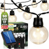 Solárna záhrada Girland 50 LED balkónové dekoračné gule 16,7 m 3000K Warm GLADI 3 LUMILED