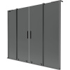 Mexen Velar L Duo vaňová zástena 2-dielna posuvná 170 x 150 cm, grafit, gun metal - 896-170-003-42-95