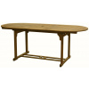 FIELDMANN FDZN 4004-T Záhradný stôl s prírodného dreva AKÁCIA, otvor pre slnečník, rozmery (v š h) 150/200x90x75 cm