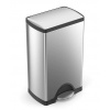 Pedálový odpadkový kôš Simplehuman - 38 l, obdĺžnikový, matná oceľ, FPP (CW1814)