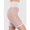 Dámske nohavičkové šortky M0012 Cristina 30 Den White Pattern - Fiore 1/2 bílá s potiskem