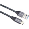 KABEL USB 3.1 konektor C/male - USB 3.2 konektor A/male, 0.5m (z USB na USB-C) opletený